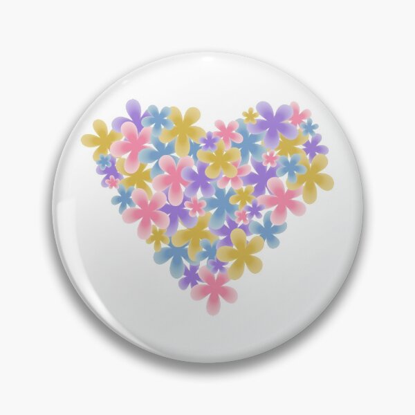 Item preview, Flowers In Heart Shape Art designed and sold by celesteofficial.