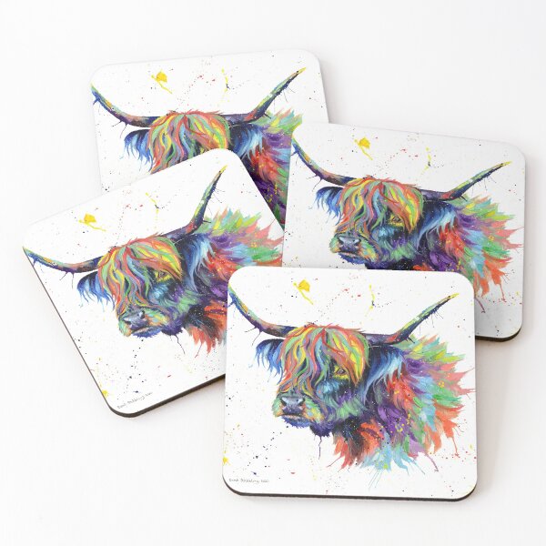 Item preview, Highland cow multicolour designed and sold by sarahstribb.