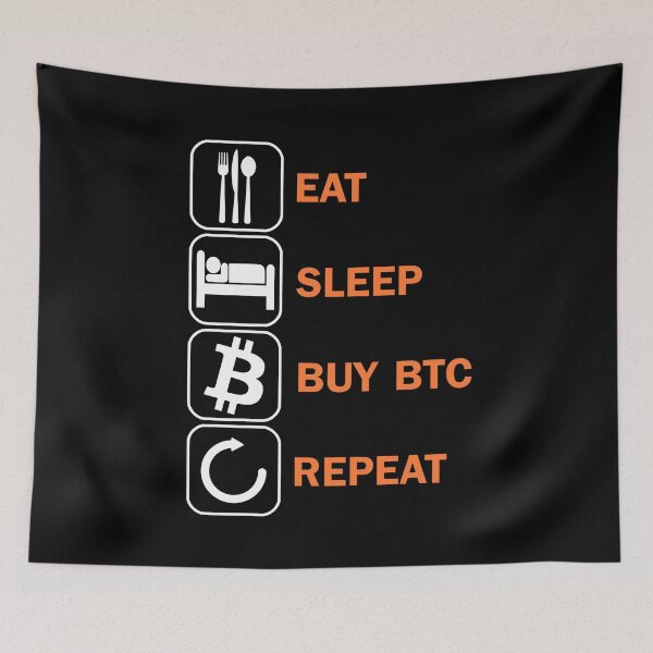 Item preview, Eat Sleep Buy Bitcoin BTC Repeat HODL HODLer designed and sold by DerNerd.