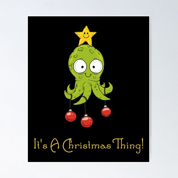 Artikelvorschau, Weihnachtsbaum Octopus Ocean Geschenk entworfen und verkauft von kammoe.