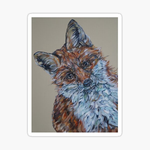 What Chicken? Best-selling Fox Art by Sam Fenner Sticker