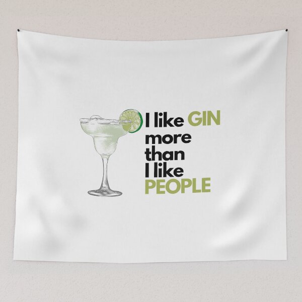 Item preview, I Like Gin More than I Like People  designed and sold by Irelene.