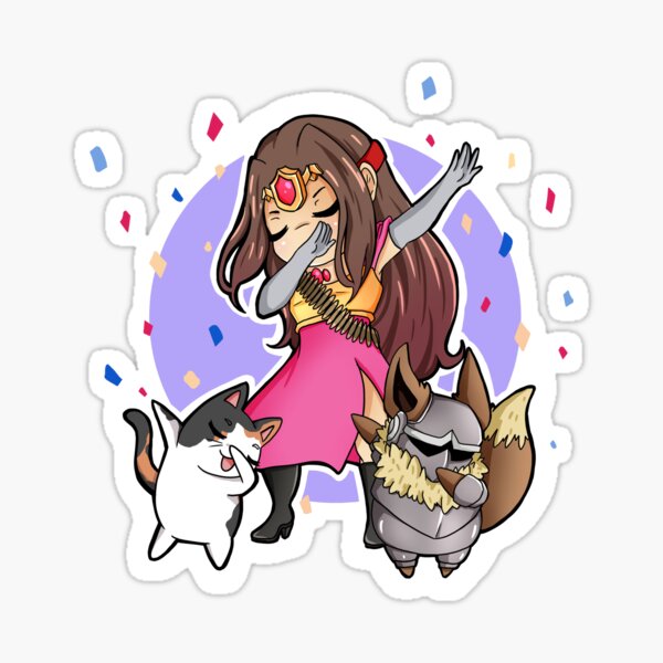 Royal dab purple Sticker