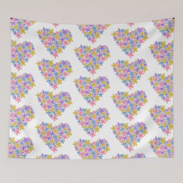 Item preview, Flowers In Heart Shape Art designed and sold by celesteofficial.