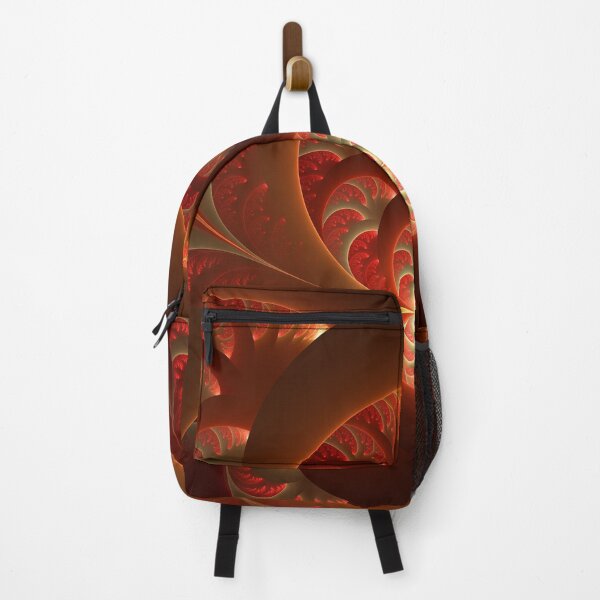 Item preview, Luminous Abstract Modern Brown Orange Red Fractal Art designed and sold by gabiwArt.