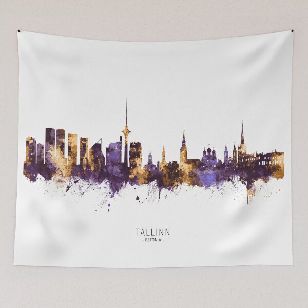 Item preview, Tallinn Estonia Skyline designed and sold by ArtPrints.