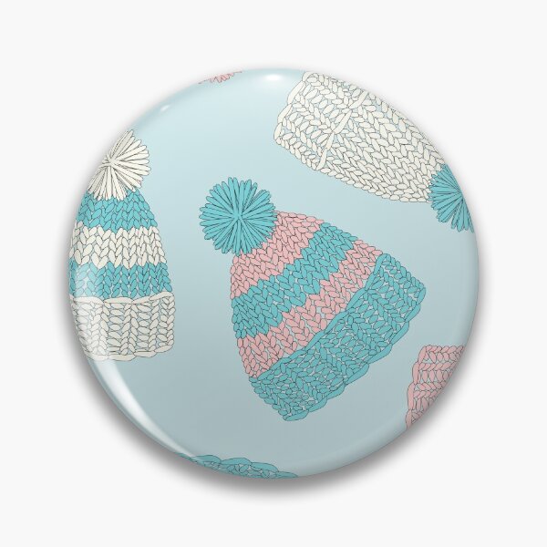 Item preview, Knitted Winter Bobble Hat (Pastel) designed and sold by Sarah King.