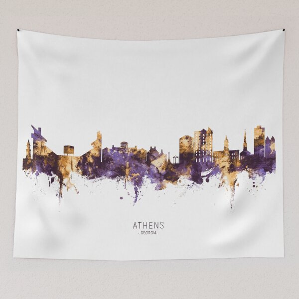 Item preview, Athens Georgia Skyline designed and sold by ArtPrints.