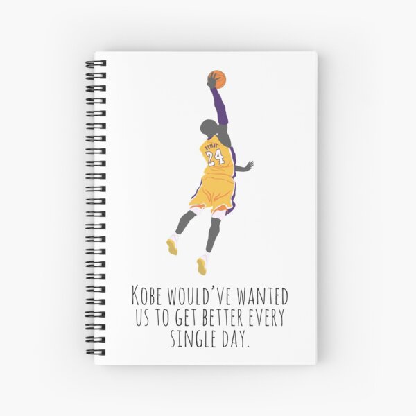 Kobe Bryant Day Spiral Notebooks Redbubble - kobe w watch roblox