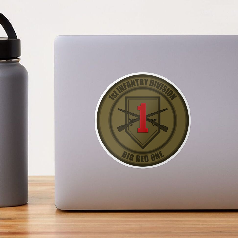 1st Infantry Division  Sticker by SoldierAlways