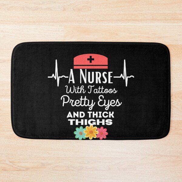 Item preview, Funny Nurse With Tattoos Pretty Eyes and Thick Thighs designed and sold by Gifty-Designs.