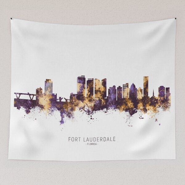 Item preview, Fort Lauderdale Florida Skyline designed and sold by ArtPrints.