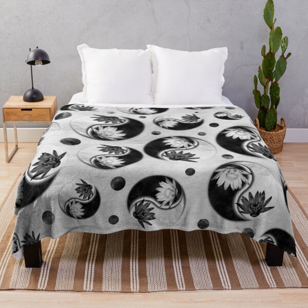 Item preview, Yin Yang - Lotus flowers pattern designed and sold by k9printart.
