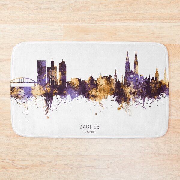 Item preview, Zagreb Croatia Skyline designed and sold by ArtPrints.