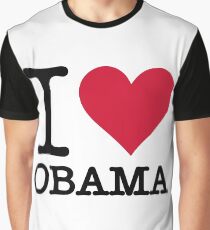 I Love Obama Graphic T-Shirt