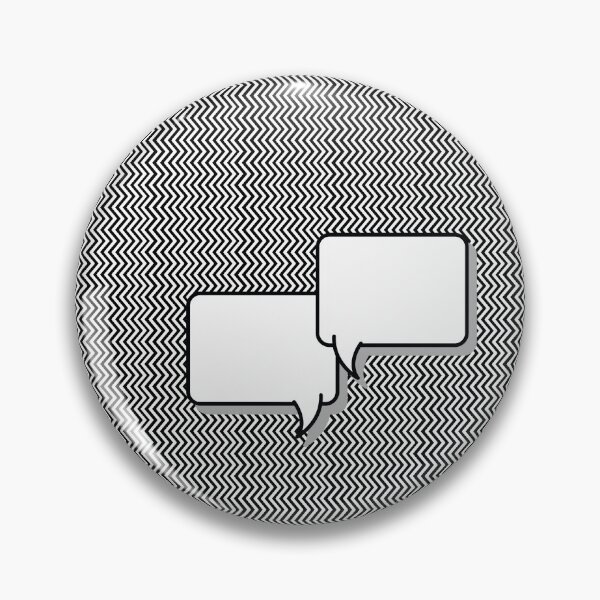 Item preview, Two Chat boxes blank with designed black and white patterns designed and sold by Kvyom.