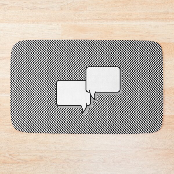 Item preview, Two Chat boxes blank with designed black and white patterns designed and sold by Kvyom.