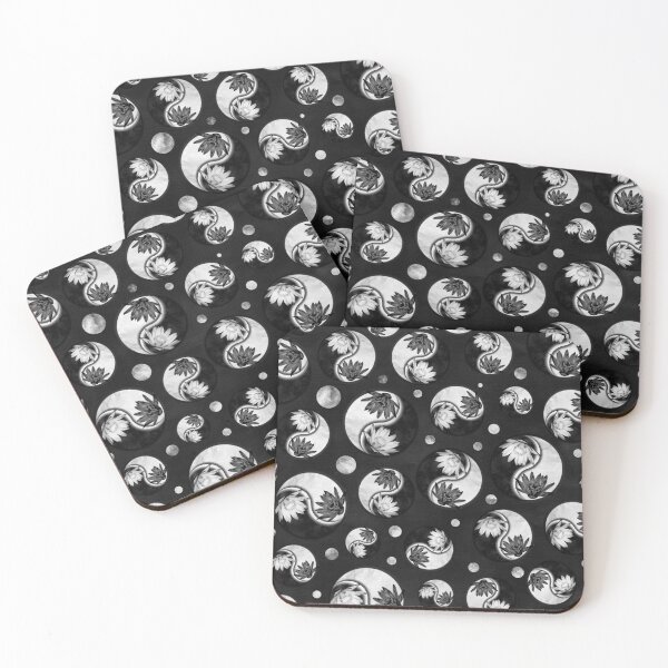 Item preview, Yin Yang - Lotus flowers pattern designed and sold by k9printart.