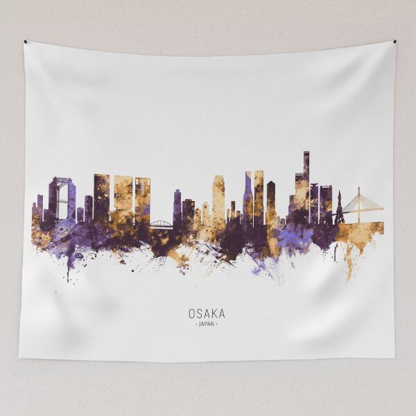 Item preview, Osaka Japan Skyline designed and sold by ArtPrints.