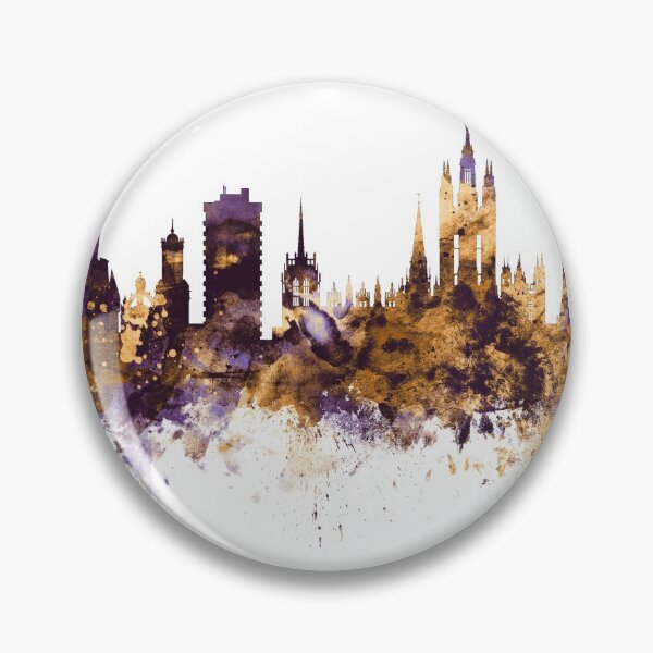 Item preview, Aberdeen Scotland Skyline designed and sold by ArtPrints.