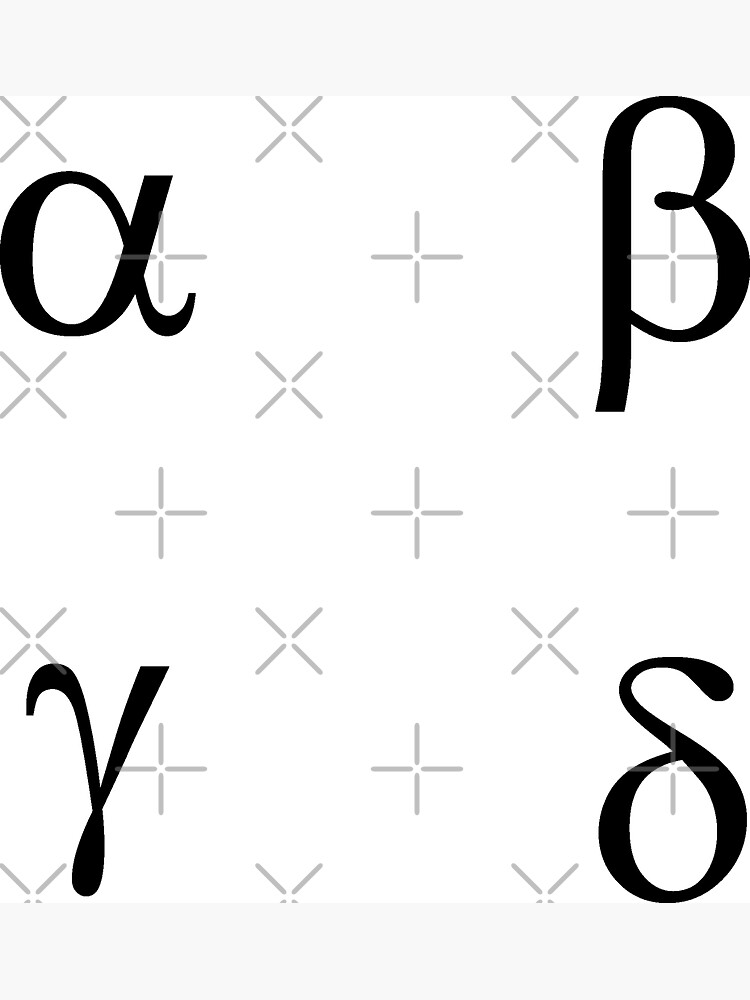 The Greek alphabet small letter.Alpha,beta,gamma,delta,epsilon