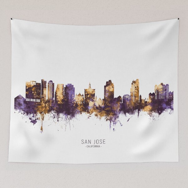 Item preview, San Jose California Skyline designed and sold by ArtPrints.