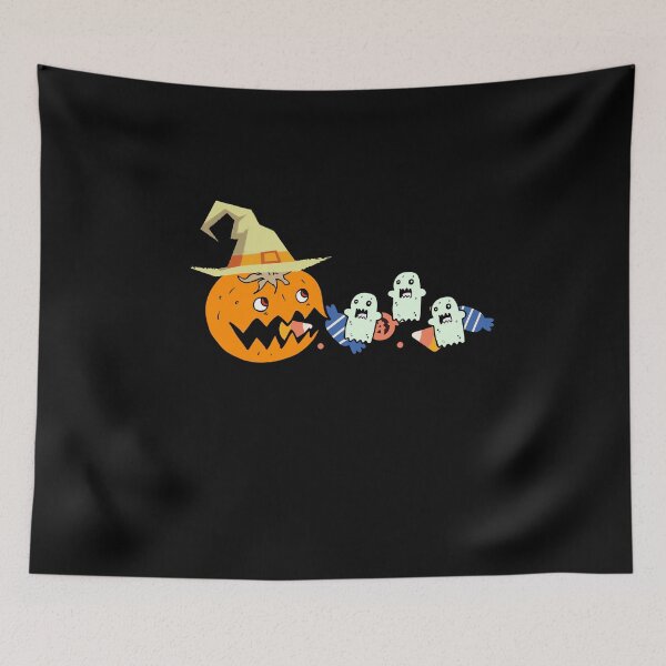 Item preview, pumpkin eating ghost designed and sold by i-longmanshop.