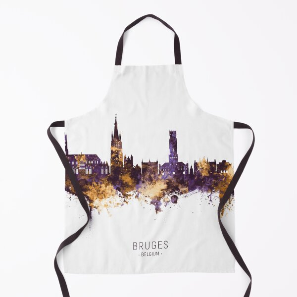 Item preview, Bruges Belgium Skyline designed and sold by ArtPrints.