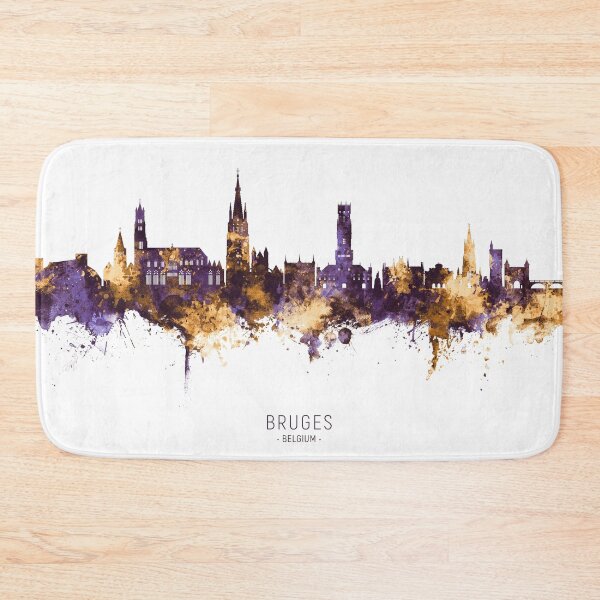 Item preview, Bruges Belgium Skyline designed and sold by ArtPrints.