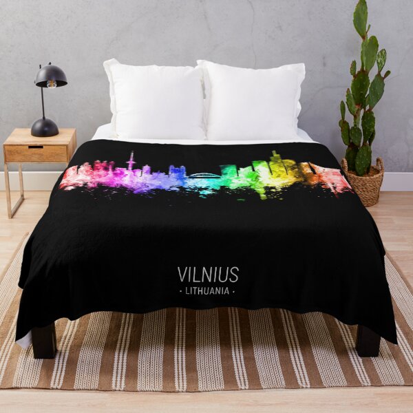 Item preview, Vilnius Lithuania Skyline designed and sold by ArtPrints.