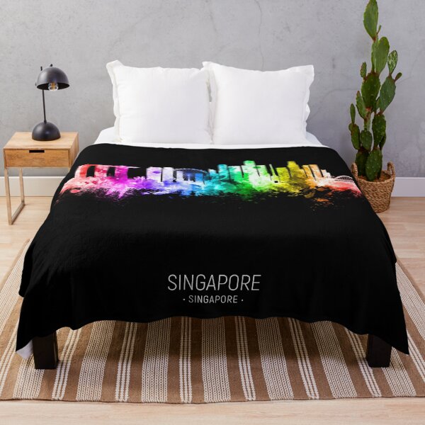 Aperçu de l'œuvre Singapore Skyline créée et vendue par ArtPrints.