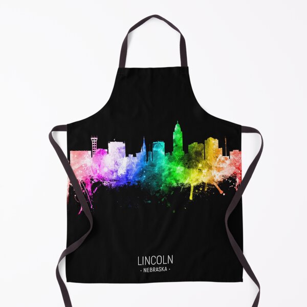 Aperçu de l'œuvre Lincoln Nebraska Skyline créée et vendue par ArtPrints.