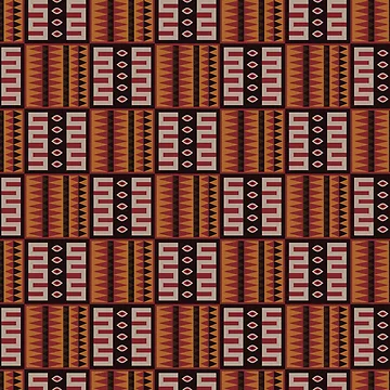 Artwork thumbnail, Vintage Aztec Pattern by hellcom