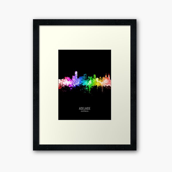 Item preview, Adelaide Australia Skyline designed and sold by ArtPrints.