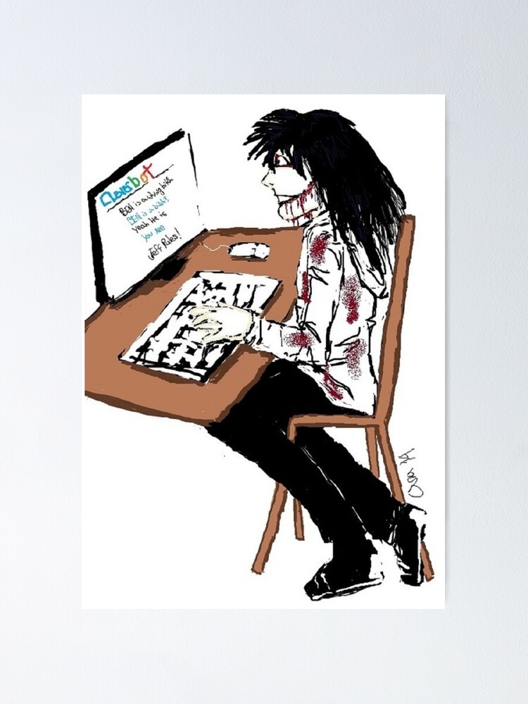 Jeff The Killer - Creepypasta Poster for Sale by AshsWhiz