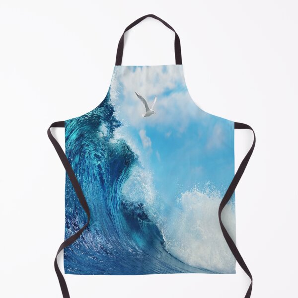 Item preview, Blue ocean waves and the tide Throw Pillow designed and sold by kingdom-designs.