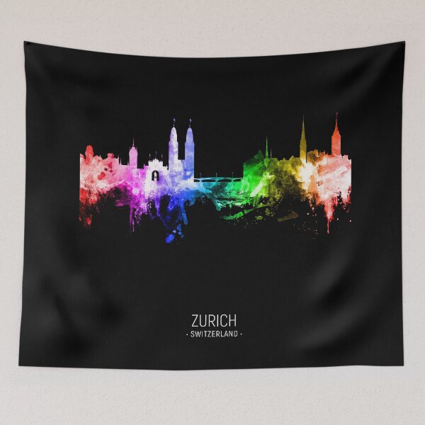 Item preview, Zurich Switzerland Skyline designed and sold by ArtPrints.