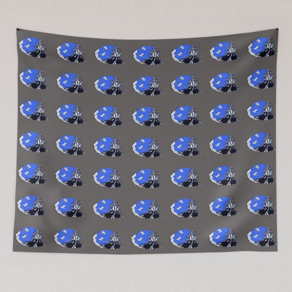 Item preview, Reunion Island. Piton de la Fournaise in blue designed and sold by Catherine Debusne.