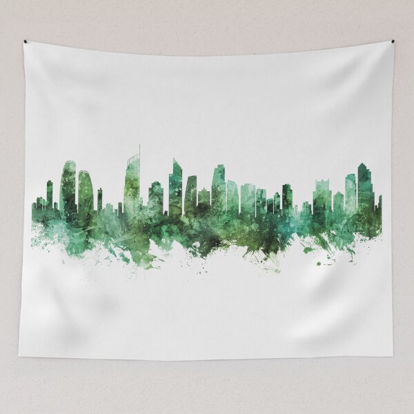 Item preview, Gold Coast Australia Skyline designed and sold by ArtPrints.