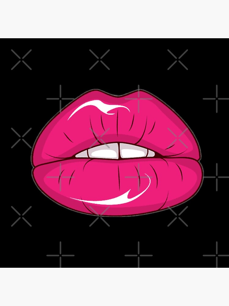 Hot Lips Sexy Girl Sexy Lips Clothing Biting Lips Clothing Photographic Print By Aikokopo 5470