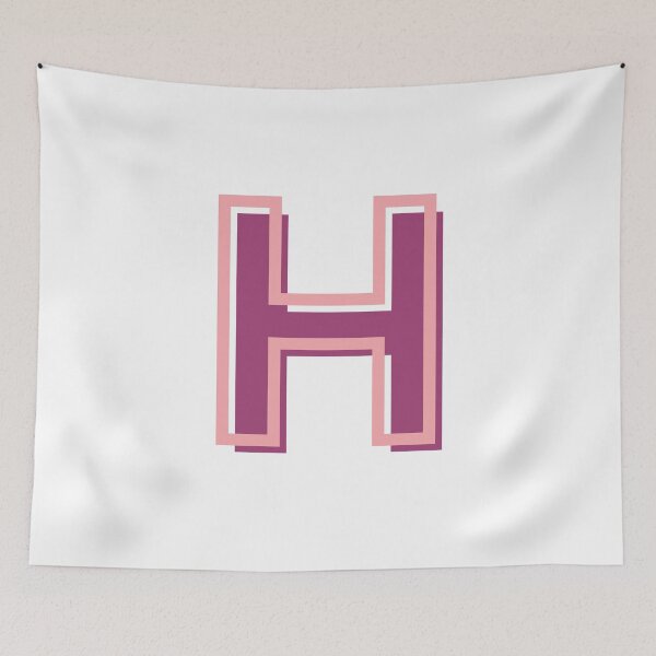 Item preview, pink and purple H letter designed and sold by charlyjovic.