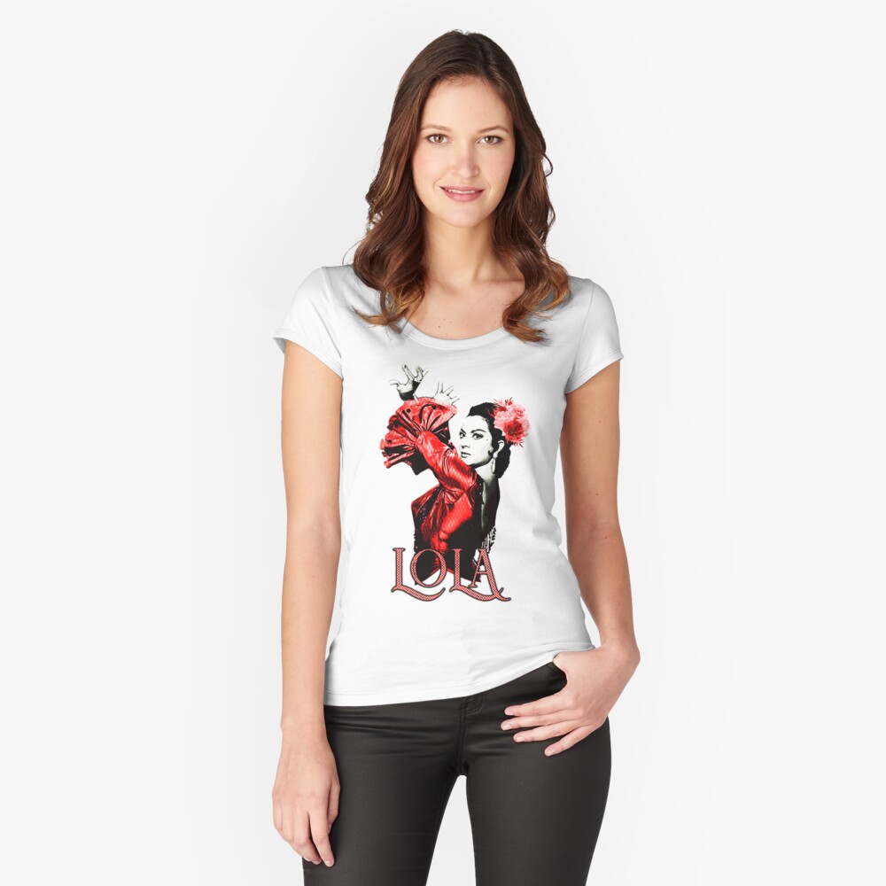 Item preview, Camiseta entallada de cuello ancho designed and sold by danimota.