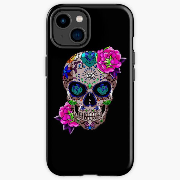 Sugar Skull Day Of The Dead Cool Bone Head Skulls Gift Idea iPhone Tough Case