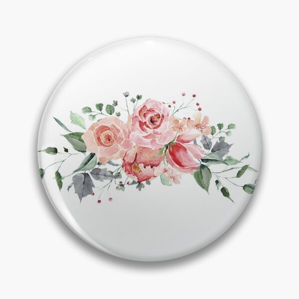 Item preview, Pink Roses Watercolor Bouquet designed and sold by junkydotcom.