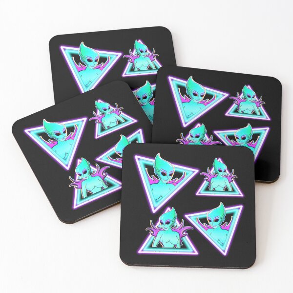 Item preview, Alien Space Fairy Teal Triangles designed and sold by IndigoLove.