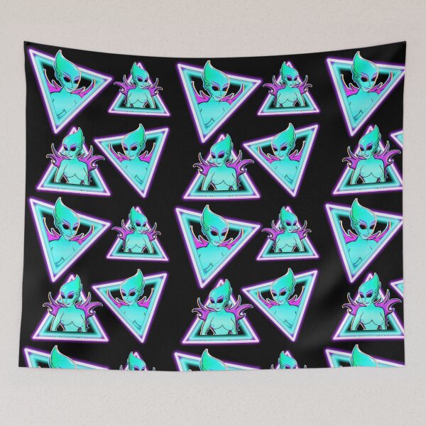Item preview, Alien Space Fairy Teal Triangles designed and sold by IndigoLove.
