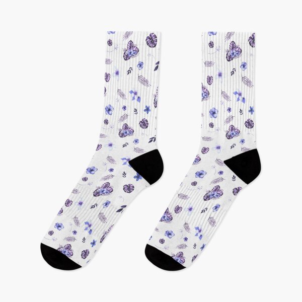 Item preview, Violet Tropical Flowers Pattern designed and sold by everything4eva.