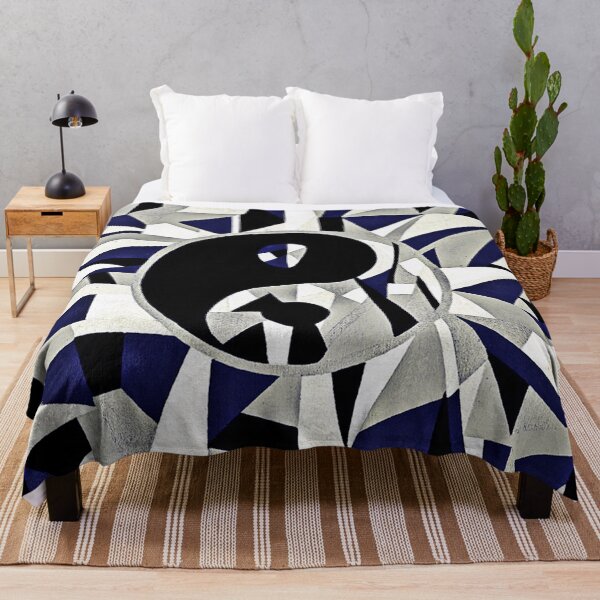 Artikelvorschau, Yin Yang Schwarz und Blau Holzkohle entworfen und verkauft von Inspireaglow.