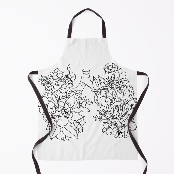 Item preview, Floral Lungs Line Art. designed and sold by OneLinePrint.
