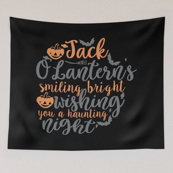Item preview, Jack O’Lantern’s Smiling Bright Wishing You A Haunting Night designed and sold by GoodVibeDesign.
